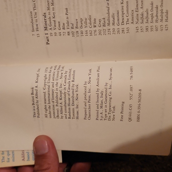 First Edition Audubon Society Field Guide to Rocks and Minerals - Picture 3 of 7